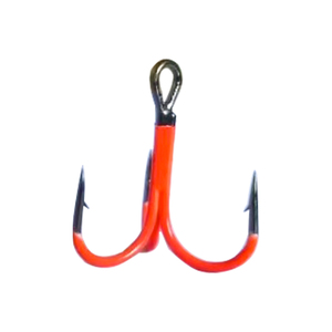 Attrezzatura da pesca di alta qualità in acciaio al carbonio n. 1 n. 2 1/0 2/0 3/0 4/0 5/0 esca Treble amo da pesca UV attivo rivestito forte amo - Product Image 3