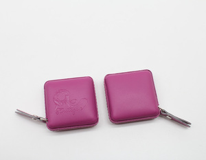 Tùy chỉnh quảng cáo vuông Vòng cơ thể di động đo băng thợ may PU da mini Băng biện pháp cho công cụ may - Product Image 4