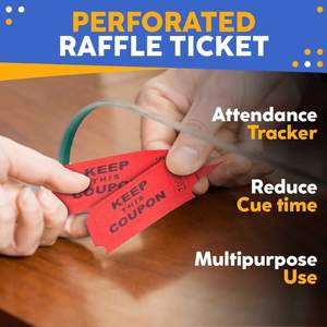 Groothandel Kleurrijk Evenementticket Blanco Loten Dubbele Rol Voor Eerlijke Carnavalsspelen Schoolactiviteiten - Product Image 5