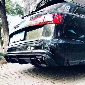 Adecuado para <span class=keywords><strong>Audi</strong></span> RS6 <span class=keywords><strong>C7</strong></span> Carbon Fiber Front Lip Wet Carbon - Product Image 1