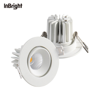 Projecteurs enfoncés par plafond 8W imperméables réglables d'intérieur ronds commerciaux de tache