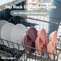 Picky Eaters Micro-ondes Lave-vaisselle Friendly 100% Plaques d'aspiration en silicone pour bébés Tout-petits Vaisselle Reste Mettre Conception divisée