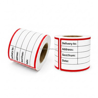 Rouleaux d'étiquettes autocollantes en papier couché, finition brillante, pour impression de logos – Approvisionnement direct usine