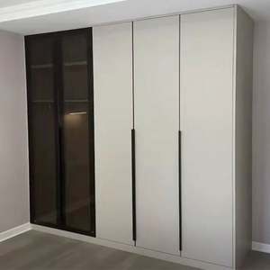 Armarios de Madera con Bordes Metálicos Personalizados, Muebles de Dormitorio - Product Image 3