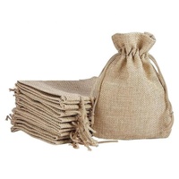 Pochette à parfum en Jute, toile de Jute, chanvre, sac à café, poussière, bijoux, sacs à cordon, petites pochettes cosmétiques en lin, vente en gros, Offre Spéciale