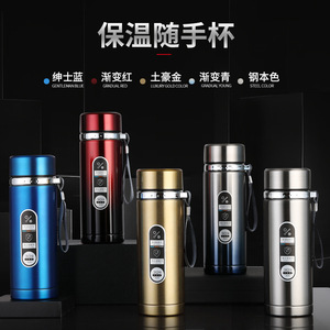 Termo de Acero Inoxidable de 1000ml, Taza de Viaje Aislada para Uso en Exteriores - Product Image 1