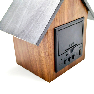 Оптовая продажа, высококачественные деревянные светодиодные настольные часы для уличной гостиной, кухни, офиса, цифровые настольные и настольные часы - Product Image 5