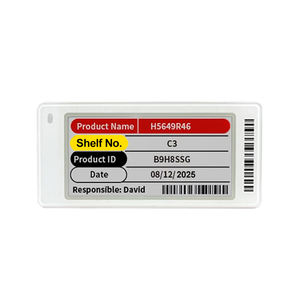 Etiquetas de precio digitales de cuatro colores de 2.13 pulgadas, etiquetas electrónicas para estantes, etiquetas de exhibición para tiendas, supermercados y almacenes, sistema ESL. - Product Image 1