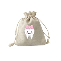 Sac à souvenirs personnalisé pour les dents de lait perdues, contenant créatif pour souvenirs dentaires, petit sac cadeau, cadeau promotionnel