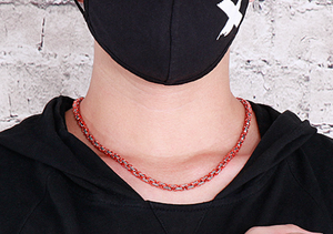 Perhiasan Linsa Mewah Rantai Bizantium Baja Tahan Karat 6mm Rantai Pria Gelang Kalung Pria Perhiasan Desainer Warna-warni - Product Image 3