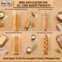 Sacs à pain micro-perforés en CPP haute clarté pour fabricants d'emballages de boulangerie - Vente en gros