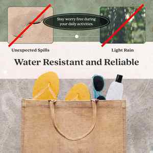 Wholesale Large Capacity Strong Tote Kit Sack <b>Shopping</b> Jute Bags China - Product Image 3