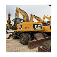 Excavatrice sur pneus Caterpillar d'occasion d'origine japonaise M313D Cat M312 M315 M318 M320, pelle moyenne d'occasion à vendre