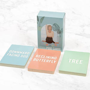 Cartes de <span class=keywords><strong>pose</strong></span> de yoga personnalisées Cartes de jeu d'exercice de yoga Cartes de yoga imprimées avec des boîtes - Product Image 4