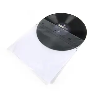 Alta qualidade plástico arroz papel vinil registro capa anti estática 3 Ply registro mangas internas