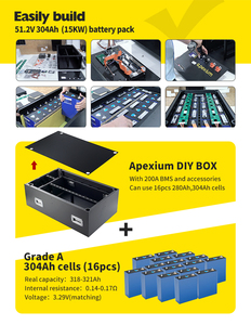 EVE 280K <b>Diy</b> <b>Kit</b> 16s 115KWH 51.2v 100ah 230ah 280ah Stackable Vertical V2 V3 case with BMS <b>DIY</b> BATTERY CASE - Product Image 6