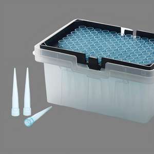 หัวปิเปตสีน้ำเงินขนาด 200 ไมโครลิตร พร้อมปลายปิเปตสีเหลือง บรรจุในกล่องใส ผ่านการฆ่าเชื้อ ใช้ได้กับปิเปตหลากหลายรุ่น ตรวจวัดได้อย่างแม่นยำ - Product Image 2