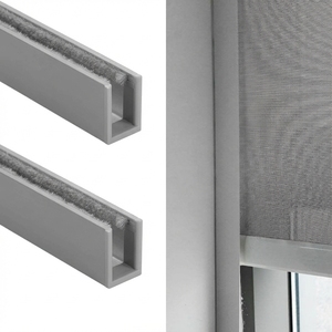 <strong>Wholesale</strong> Price <strong>PVC</strong> Blackout Side U-Channel Light Blocker Tracks Side Strips for Window <strong>Blinds</strong> and Shades - Product Image 1