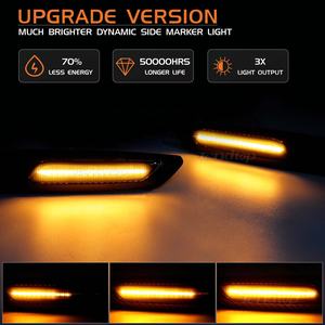 Clignotants latéraux dynamiques clignotants pour BMW E81 F30 E90 E91 E92 E93 E46 <span class=keywords><strong>E60</strong></span> E61Feux clignotants séquentiels - Product Image 5