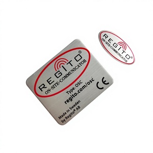 Adesivi Metallici Personalizzati con Logo del Marchio, Targhette in Alluminio Incise, Targhe Metalliche - Product Image 2