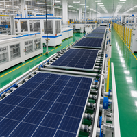 Ligne de production complète et automatique d'assemblage de panneaux solaires avec robotique haute vitesse et contrôle programmable