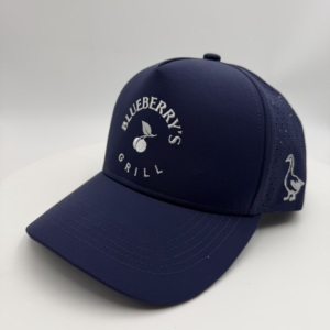 Cappellini da Baseball Personalizzati Strutturati per Uomo e Donna, Vendita all'Ingrosso, Materiale in Nylon Terry, Logo Ricamato, 5 Pannelli, Traspiranti, Impermeabili, ad Asciugatura Rapida - Product Image 1