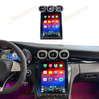Android 15 layar vertikal untuk Mercedes Benz Kelas W205 GLC X253 2015-2022 NTG5 5.5 6.0 pemutar Multimedia navigasi GPS mobil