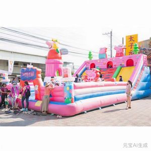 Bassin à Bébés Gonflable Géant Personnalisé en Caoutchouc Coloré, Équipement d'Amusement Commercial Multi-Toboggans, Marque <span class=keywords><strong>YFN</strong></span>, Garantie 1 An - Product Image 6