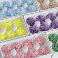 QY Eternal Natural Touch Carnation Gifts Florist Handmade Forever Bouquet Materials 4-5cm Kepala Bunga Anyelir Awet Buatan Tangan