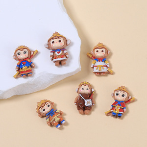 Wukong resina encantos Son <span class=keywords><strong>Goku</strong></span> mono DIY decoración para teléfono caso pinza de pelo - Product Image 5
