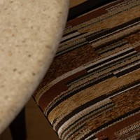 Chaise de salle à manger en bois massif de frêne de style rétro américain, avec coussin d'assise en chenille, chaise de lecture haut de gamme, chaise de loisirs pour auberge