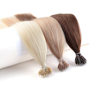 Nouvelles extensions de cheveux humains à double trame Nano Ring 2026, 100 % naturels non traités, Remy pré-collés, cheveux raides européens, micro-anneaux - Product Image 4