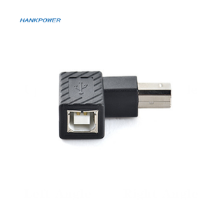 עד למטה שמאל ימין בזווית <span class=keywords><strong>90</strong></span> תואר <span class=keywords><strong>USB</strong></span> <span class=keywords><strong>B</strong></span> זכר לנקבה הארכת מתאם ממיר עבור מדפסת סורק - Product Image 5