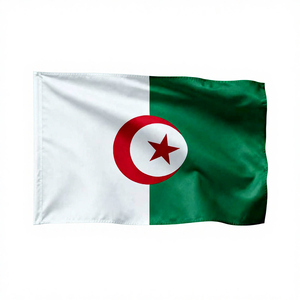 Bandera de Poliéster Impermeable de Doble Cara de 3x5 Pies con Diseño Personalizado del Equipo de Fútbol de Argelia para Promociones de Aficionados - Product Image 1