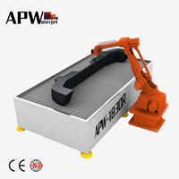 Machine de découpe à jet d'eau robotisée 6 axes APW avec pompe, commande CNC, haute précision