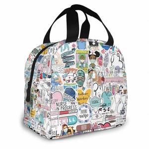 Doctors Nursing Nurse <b>Insulated</b> <b>Lunch</b> Bags Women Nurse Print Food Case Cooler Warm Bento <b>Box</b> for Kids Cute <b>Lunch</b> <b>Box</b> for School - Product Image 2