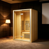 Sauna Gaya Baru Lampu Inframerah Spektrum Penuh EMF Rendah Sauna Kayu Spektrum Penuh Sauna Cahaya Merah Sauna Inframerah