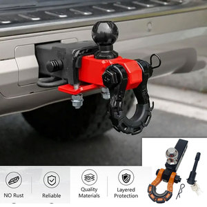 Ambull nhiệm vụ nặng nề Hợp kim nhôm Trailer Hitch Receiver với 8 tấn <span class=keywords><strong>Tow</strong></span> <span class=keywords><strong>Hook</strong></span> D vòng còng cho chuyên nghiệp off road phục hồi - Product Image 2
