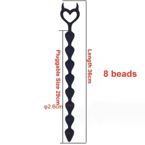 Cuentas <span class=keywords><strong>Anales</strong></span> de Silicona Líquida Extra Largas y Suaves con Cola de Zorro Larga, <span class=keywords><strong>Precio</strong></span> de Fábrica - Product Image 5