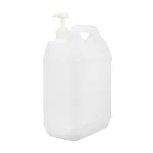 5L Empty Large Laundry Detergent Soap Fabric Softener Dispenser Bottle Set Plastic Bottle With Pump