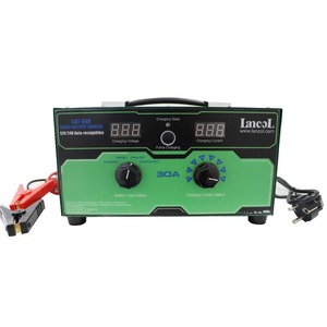 Cargador de Batería Inteligente CAT-660 12V/24V Automático 30A Ajustable con Pantalla LED de 5.7 Pulgadas, Protección 6 en 1, Potencia Máxima de 1000W para Baterías - Product Image 1