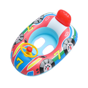Anillo de natación inflable Tanyozhe de 60x45 cm con diseño de coche de dibujos animados para niños, flotador para piscina - Product Image 4