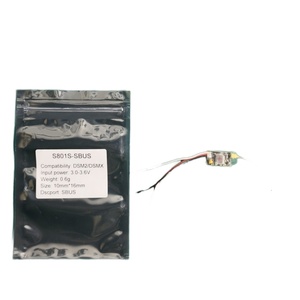 Micro-récepteur 8 canaux S801S-SBUS pour drones FPV, matériau plastique durable - Product Image 1