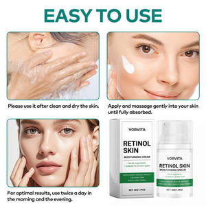 Crème <span class=keywords><strong>hydratante</strong></span> au rétinol de haute qualité, vitamine E, crème anti-âge anti-rides, crème pour le visage au rétinol, 50 g - Product Image 4