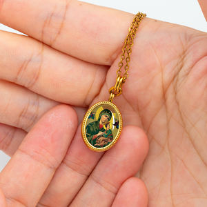 Liontin pohon GIVELUCK Life Gambar perhiasan religius "Wanita kami bantuan abadi" pola disesuaikan untuk konsultasi grosir - Product Image 3