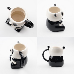 Mug panda personnalisé en forme d'animal Mug 3D unique en grès Cadeau anime mignon et drôle Mug en céramique - Product Image 3