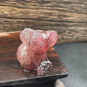 3cm Natural Healing Gemstone Carving Crafts Handmade Cute Animal Figurines Crystal Kola Souvenir <b>Gifts</b> - Product Image 4