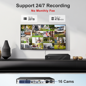 Su misura 16CH POE fotocamera kit fino a 12MP NVR, 5MP 8 pz IP telecamera di movimento/rilevamento umano Smart doppia luce microfono incorporato 4TB HDD - Product Image 5