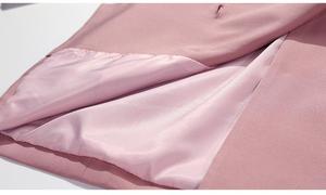 Ensemble deux pièces professionnel pour femme, <span class=keywords><strong>taille</strong></span> <span class=keywords><strong>grande</strong></span> M-5XL, nouveau, automne, pantalon ample court et veste. - Product Image 4
