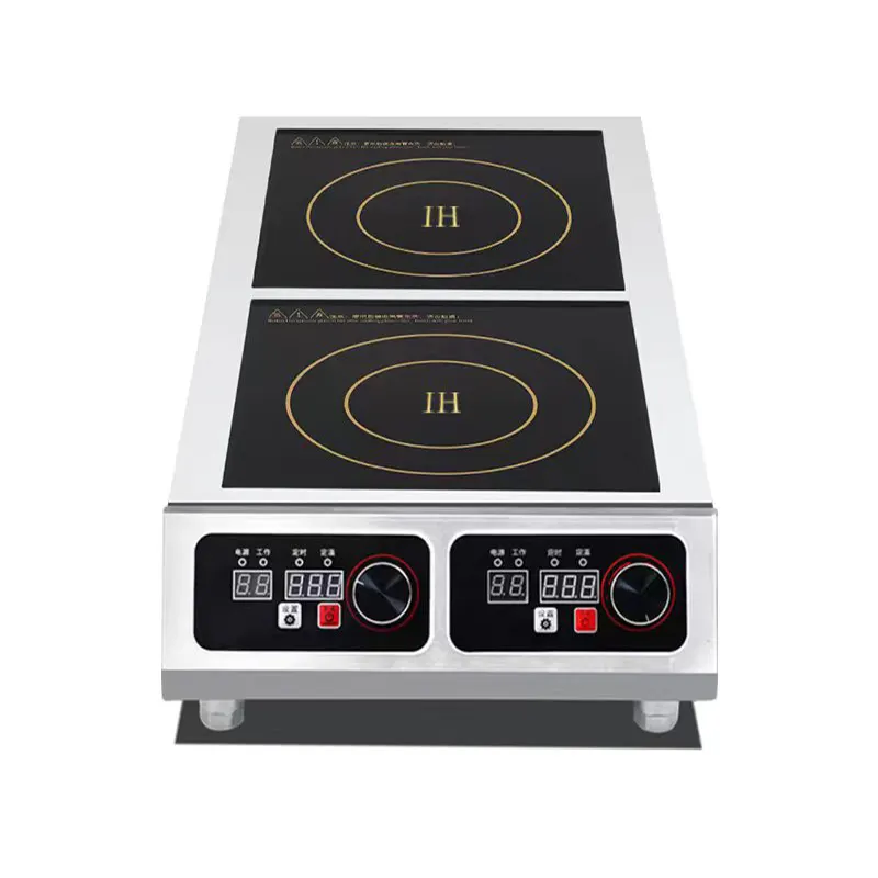 Professionnel 3000W universel portable plat électrique induction travail électrique 2 Double plaque de cuisson ensemble dongguan fabricant